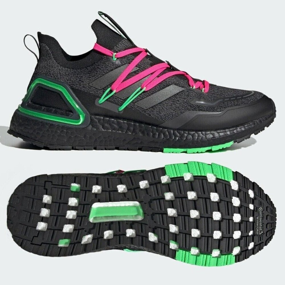 Adidas Ultra Boost 20 LAB Men Size 10 Black Running Shoes Continental GZ7362